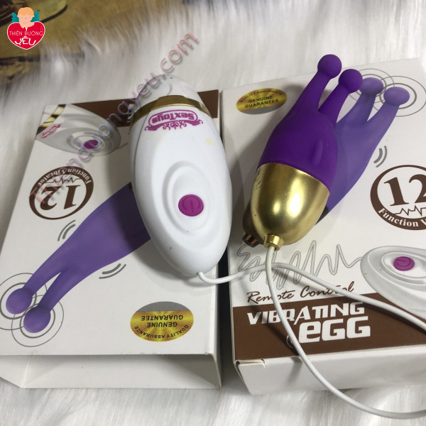 Trứng Rung Tình Yêu Vibrating EGG 12 Chế Độ Rung Massage Cực Mạnh 